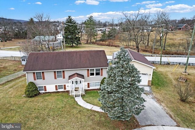 birds eye view of property