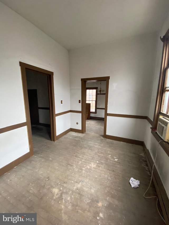 empty room with baseboards