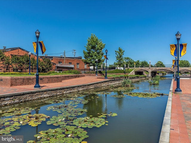 view of water feature