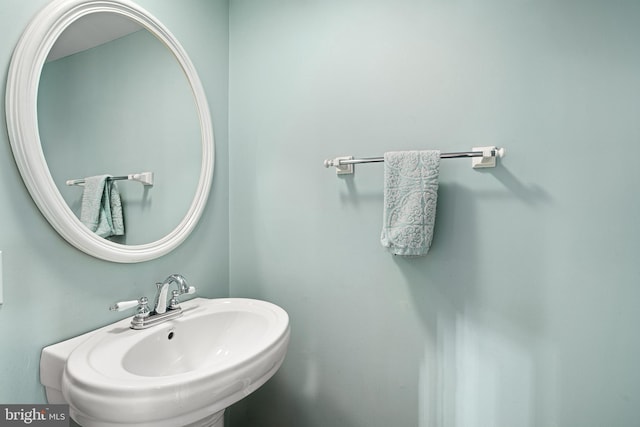 bathroom with a sink