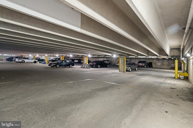 view of parking deck