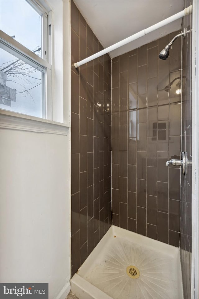 full bath featuring a shower stall