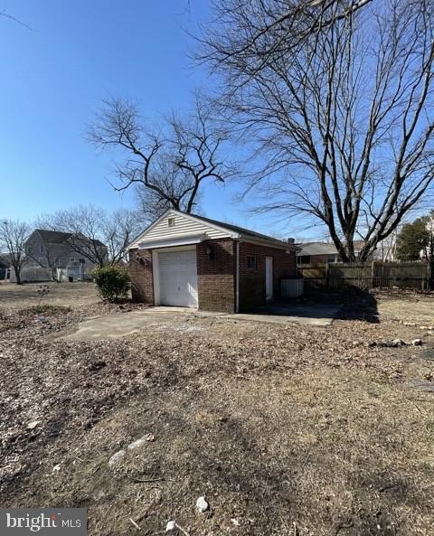 garage with driveway