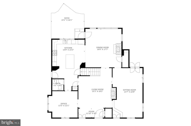 506 Ivy Cir, Alexandria, VA 22302 - plan
