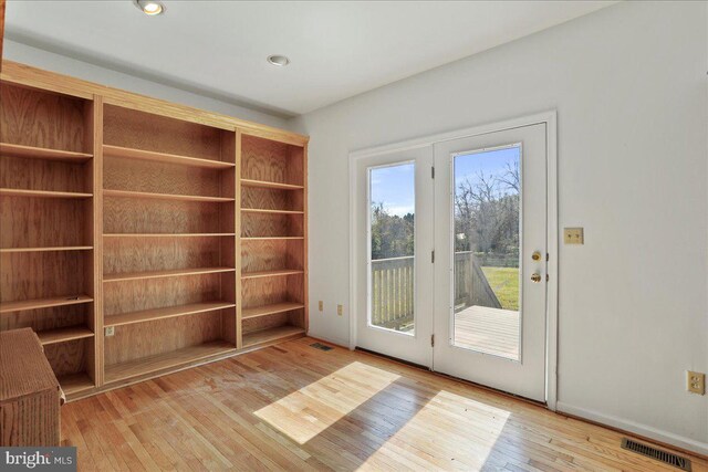 461 Apple Cross Rd, Harpers Ferry, WV 25425 - doorway with hardwood / wood-style flooring and visible vents