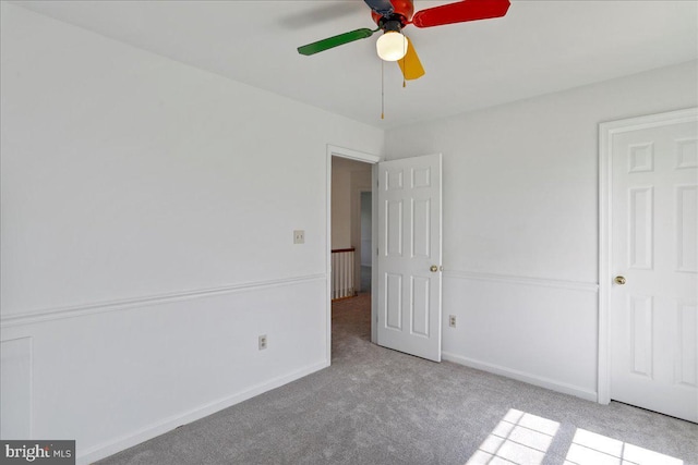 461 Apple Cross Rd, Harpers Ferry, WV 25425 - unfurnished bedroom with carpet flooring, baseboards, and ceiling fan