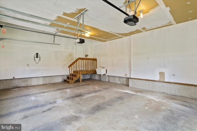 461 Apple Cross Rd, Harpers Ferry, WV 25425 - garage with a sink and a garage door opener