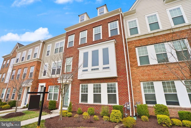 multi unit property with brick siding