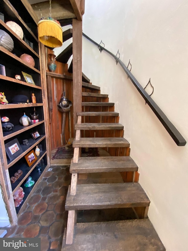 interior space featuring concrete floors