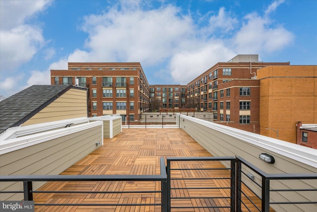 view of patio / terrace with a balcony