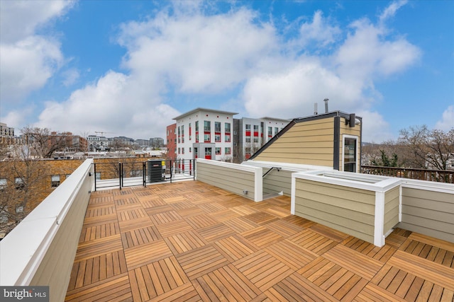 view of patio with a balcony