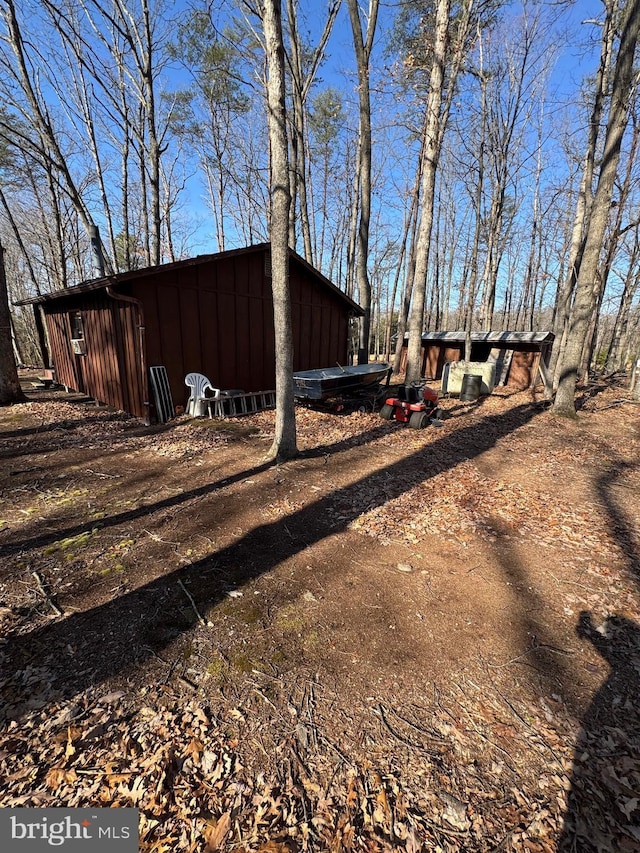 exterior space with board and batten siding