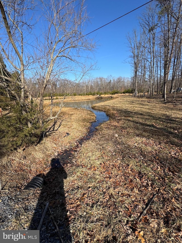 view of yard featuring a water view