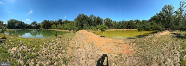 view of water feature