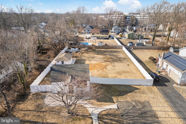 drone / aerial view featuring a residential view