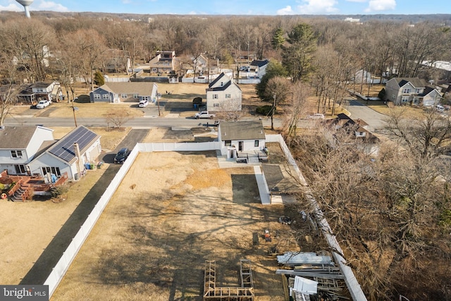 bird's eye view featuring a residential view