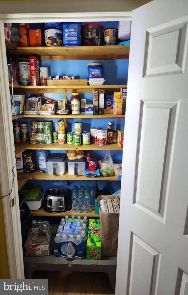 view of pantry