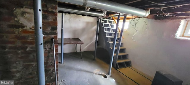 view of basement