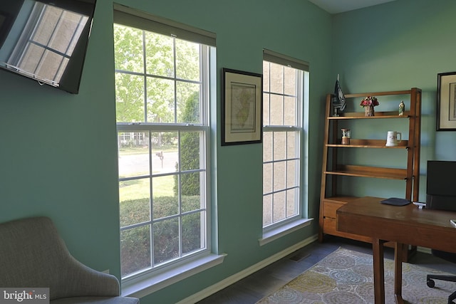 1 Longfellow Ln, Hainesport, NJ 08036 - office space with baseboards and dark wood-type flooring