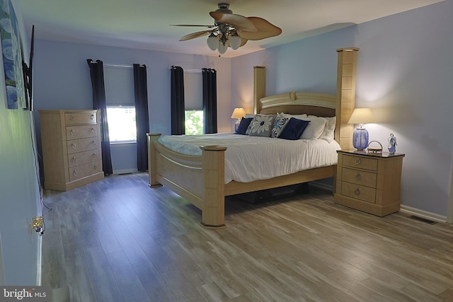 1 Longfellow Ln, Hainesport, NJ 08036 - bedroom featuring wood finished floors, ceiling fan, and baseboards