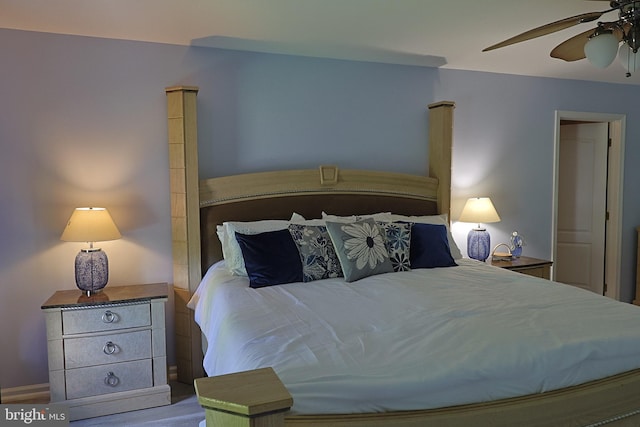 1 Longfellow Ln, Hainesport, NJ 08036 - bedroom with a ceiling fan and wood finished floors