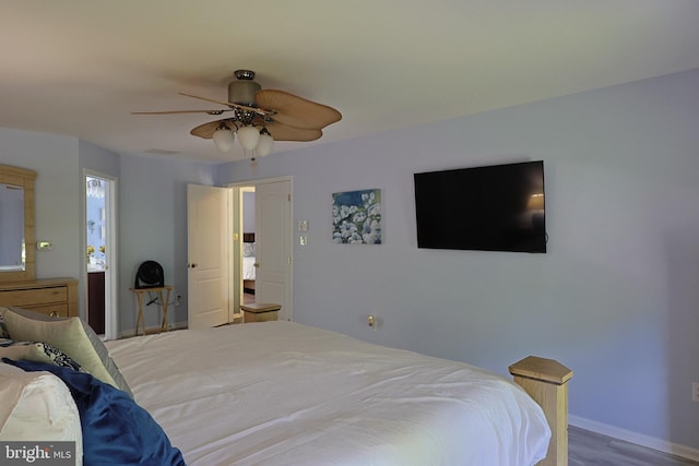 1 Longfellow Ln, Hainesport, NJ 08036 - bedroom with ceiling fan and baseboards