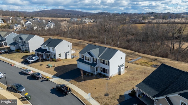 drone / aerial view featuring a residential view