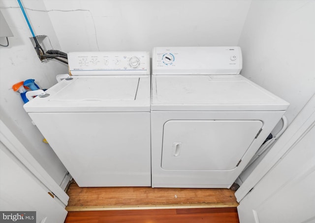 laundry room with laundry area and separate washer and dryer