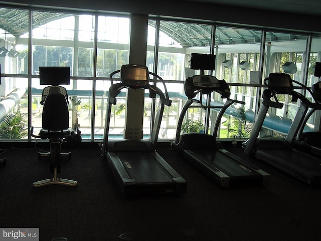 view of gym