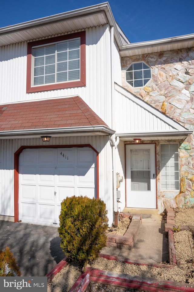 view of front of property with stone siding