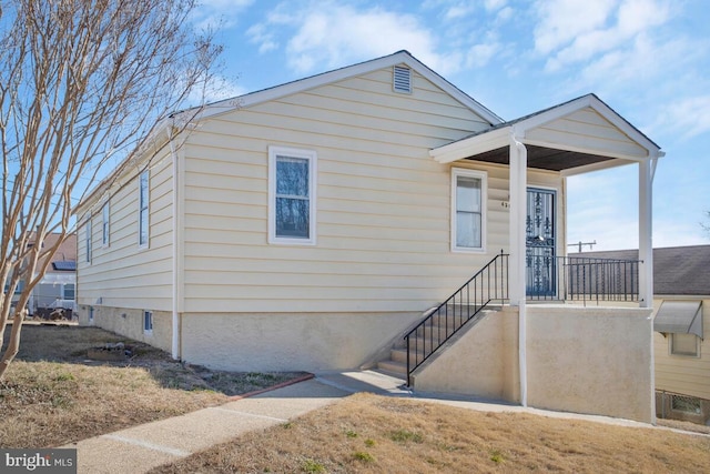 view of bungalow-style home