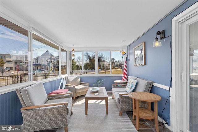 view of sunroom / solarium