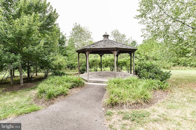 view of property's community featuring a gazebo