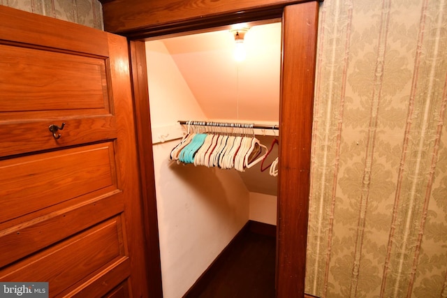 view of closet