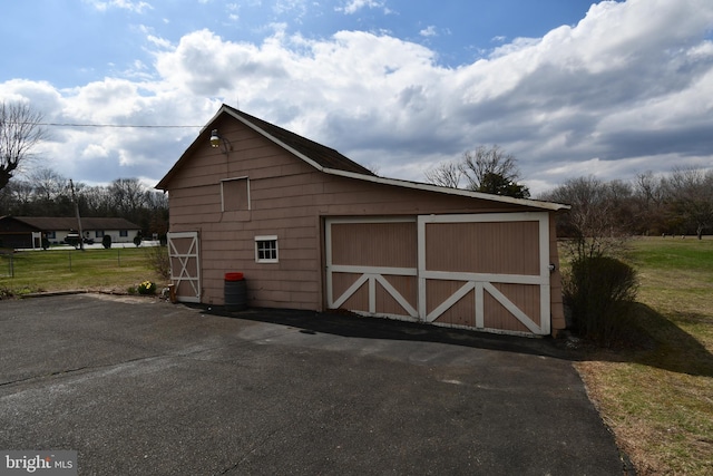 view of barn