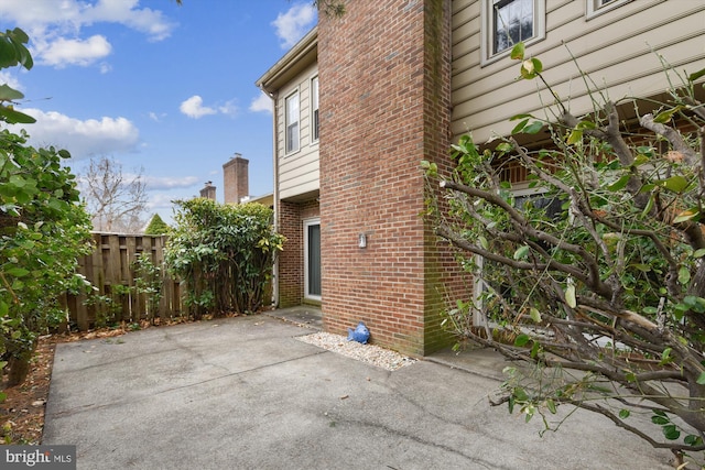 view of patio / terrace with fence