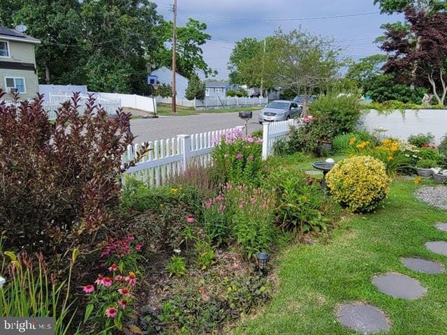 view of yard with fence private yard