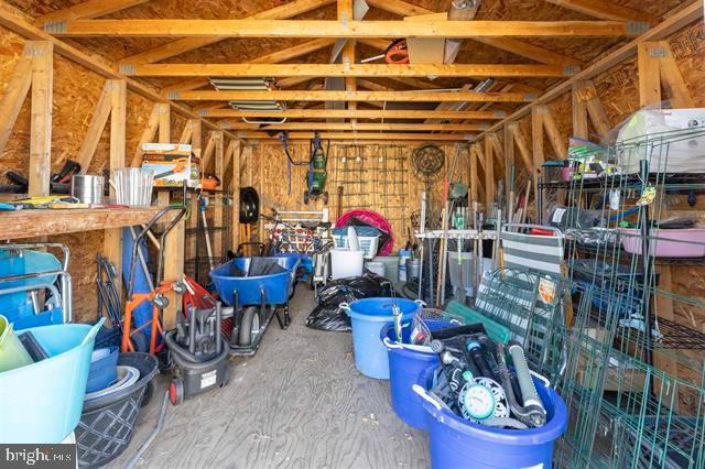 view of storage area