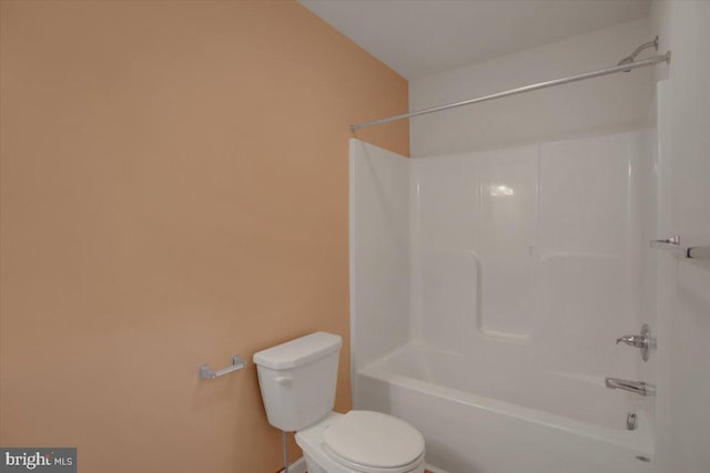 full bath with bathing tub / shower combination and toilet