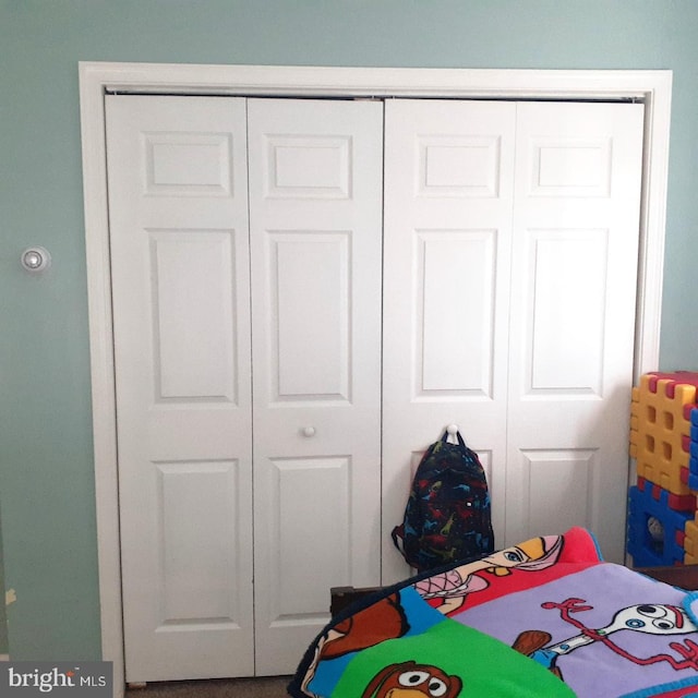 bedroom with a closet