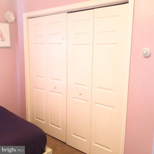 bedroom with a closet