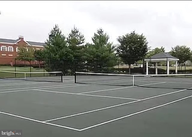 view of tennis court