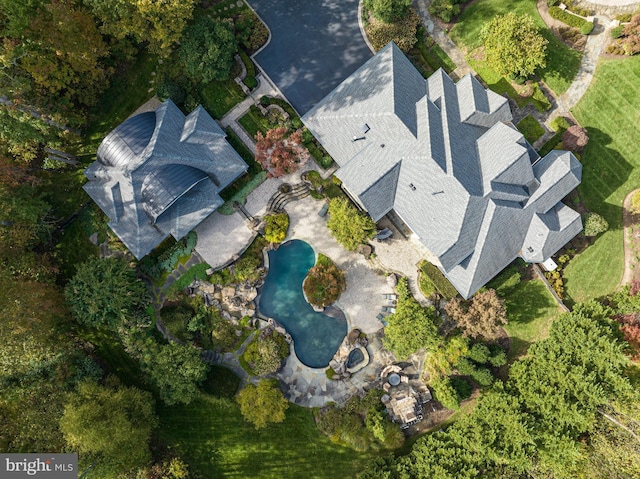 birds eye view of property