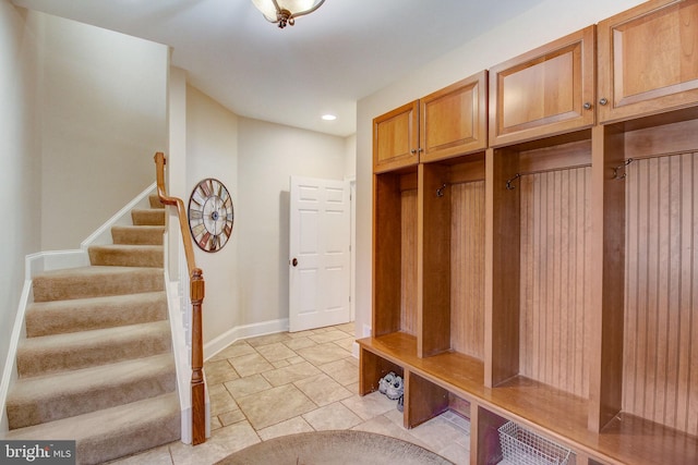 mudroom with baseboards