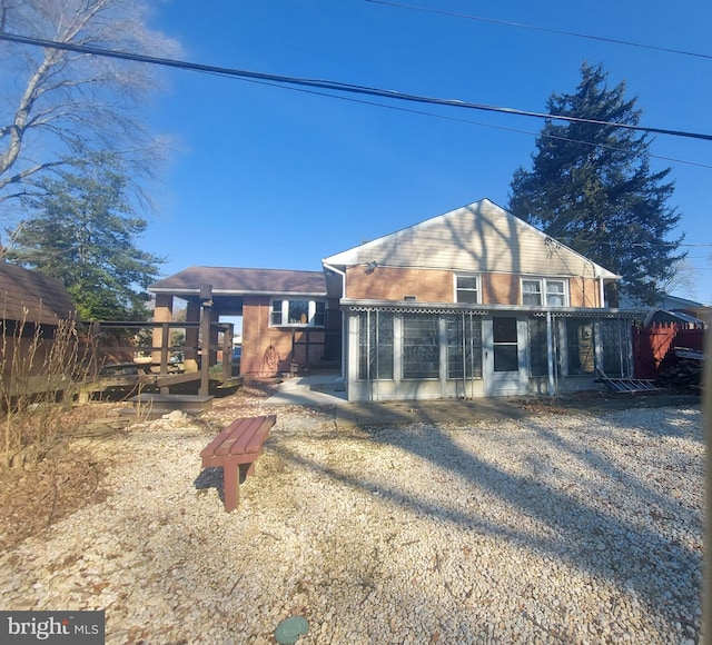 view of rear view of house