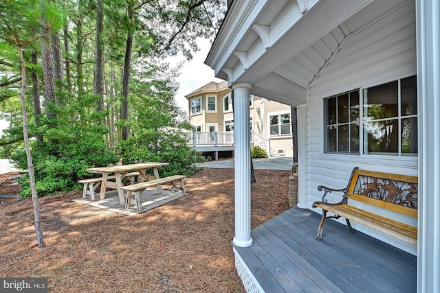 view of deck