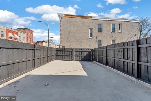 view of patio / terrace featuring a fenced backyard