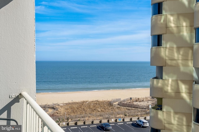 water view featuring a view of the beach