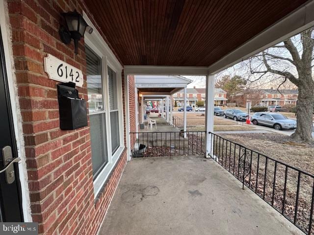 view of patio / terrace with covered porch