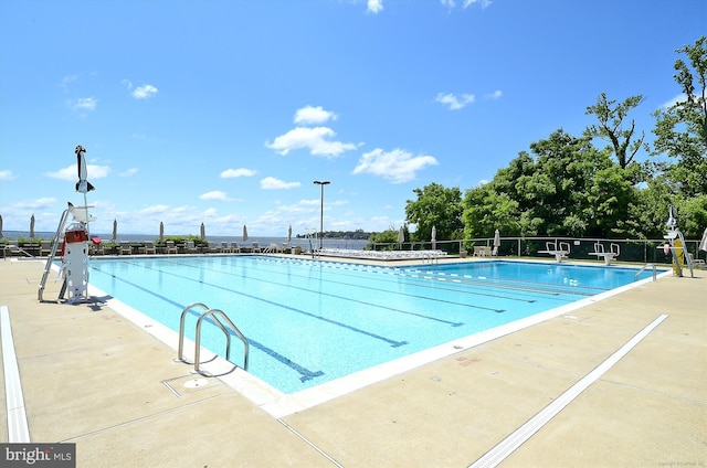 view of pool